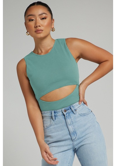 Madmext Mint Yeşili Yırtık Detaylı Basic Bodysuit-mint Yeşili Mint Yeşili