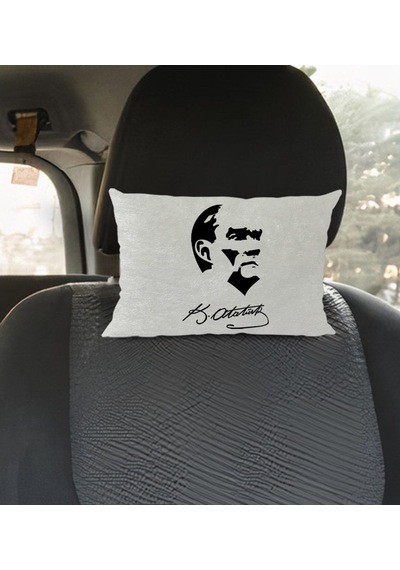 Bk Gift Atatürk Temalı Dikdörtgen Araç Koltuk Yastığı-24