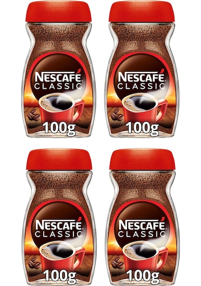 Nescafe Classıc Kahve Cam 100 Gr X 4 Adet Çözünebilir