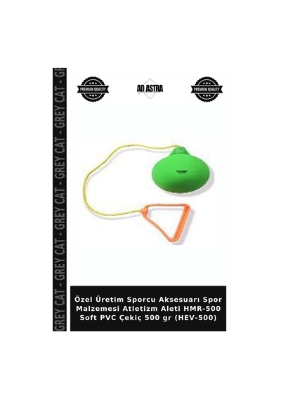 Özel Üretim Sporcu Aksesuarı Spor Malzemesi Atletizm Aleti Hmr-500 Soft Pvc Çekiç 500 Gr Hev-500