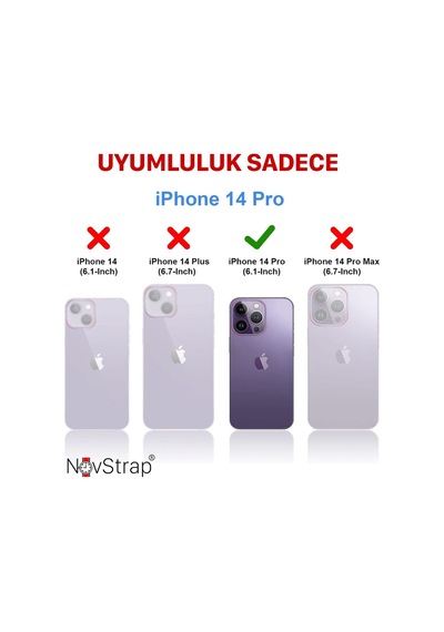 Apple Uyumlu iPhone 14 Pro Kilif 6.1 Inç Seffaf Magsafe Kamera Korumali 556385651