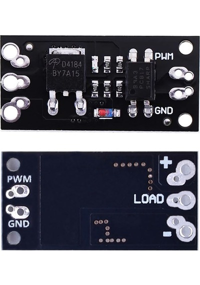 Aod4184 Mosfet Sürücü Modül Optokuplör İzolasyon 40v 50a 50w Pwm Hız Kontrol Motor Selenoid Valf Led