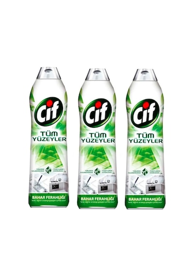 Cif Jel Tüm Yüzeyler Yüzey Temizleyici Bahar Ferahlığı 3 x 750 ML