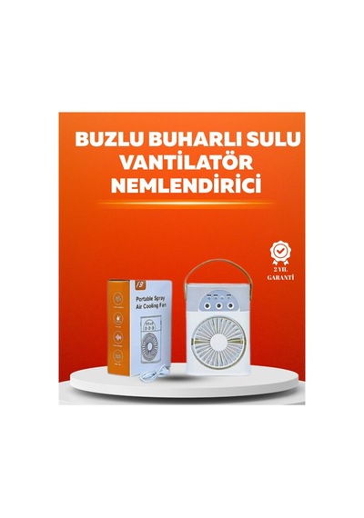 Mini Usb Klima Fan 3 Kademeli Spreyli Hava Soğutucu Taşınabilir - Ssssss1750-6132 Renkli