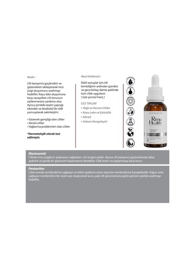 Lexroo Gözenek Sıkılaştırıcı Siyah Nokta Ve Sivilce Karşıtı Serum 30ml Niacinamide 6%+zınc Pca