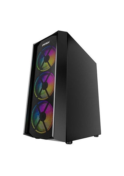 Everest Flat Mesh 4*12Cm Rainbow Fan Tempered Camlı Gaming Oyuncu