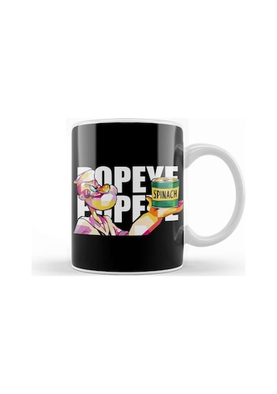 Temel Reis Popeye Kupa Bardak Porselen No22295 Karışık