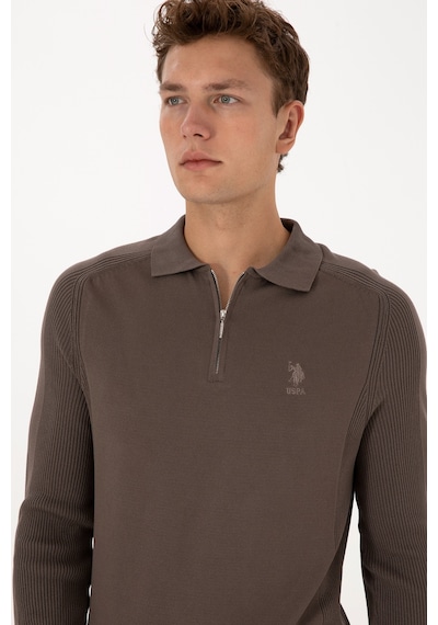 U.s. Polo Assn. Erkek Vizon Kazak /triko 50315806-vr052 Vizon