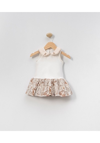 Xo Kids Kız Çocuk Elbise 6-36 Ay 4018 Camel