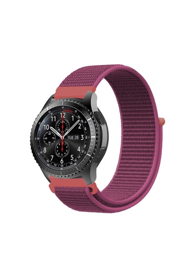 E2M Samsung Watch 22mm KRD-03 Hasır Fuşya Kordon