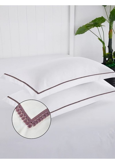 Güpür Detaylı Çift Kişilik Beyaz Çarşaf 2 Yastık Kılıfı 240x260cm Diğer