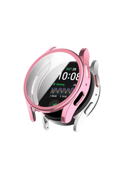 Samsung Uyumlu Watch 7 40mm Önü Kapalı Silikon Kılıf - Al3173 Pembe