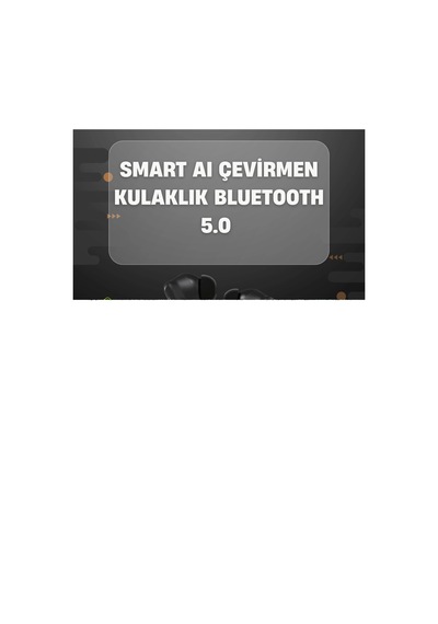 Mey İthalat Yapay Zeka Destekli Bluetooth Kulaklık Anlık Çeviri Ve Gürültü Engelleme Diğer
