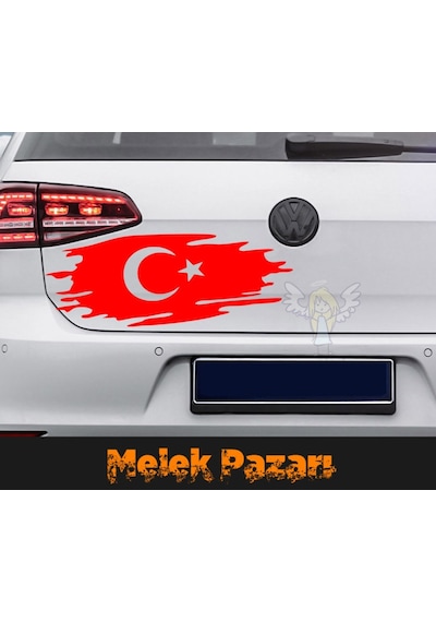 Türk Bayrağı Araba Sticker. Oto Sticker