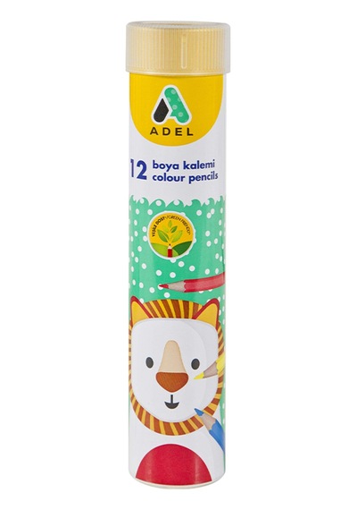 Kuru Boya Kalemi Metal Tüp 12li Tam Boy 2112315013000 Karışık Renk