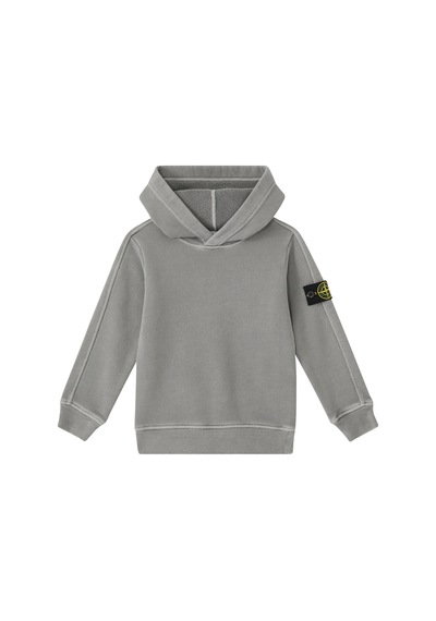 Stone Island Çocuklar Için Pamuklu Sweatshirt Gri
