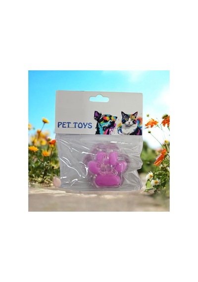 Kedi Patisi Taba Jel Sukuşi - Squishy Tüylü Oyuncak Pati 7 Cm.