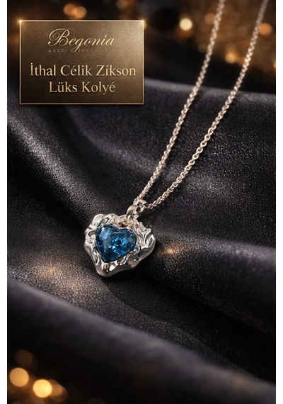 İthal Çelik Gümüş Kaplama Kolye Zincir Set Figürlü Zirkon Taşlı Paslanmaz Kararmaz Unisex 45cm+5cm Boy - 8 Gümüş
