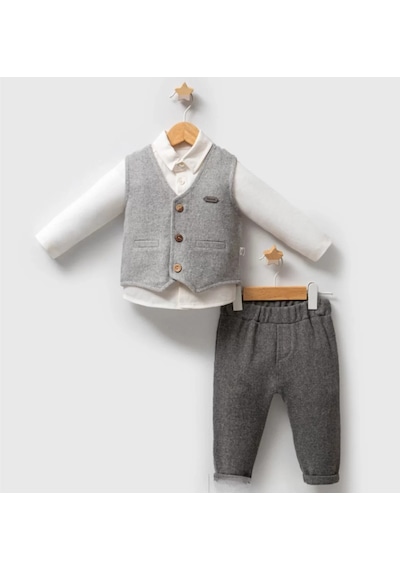 Melonika Tongs Baby Costamary 3'lü Takım 5730 Gri Çok Renkli
