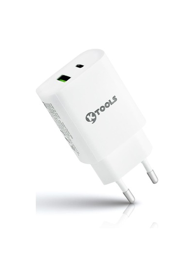 Ktools Boost Usb Pd 20W 3A Kablosuz Universal Seyahat Şarjı Beyaz