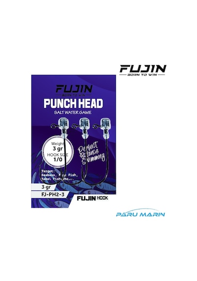 Fujin Punch Head Fj-Ph  1/0 Jighead 3 Gr.
