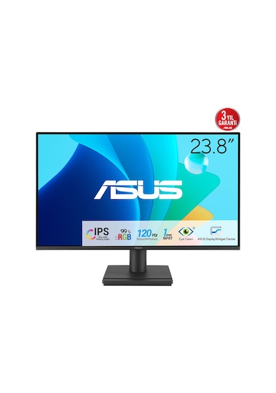 Asus Va249hg 23,8" 1ms, 120hz, Full Hd, Hdmı, Vga, Ips Led, Çerçevesiz Tasarım, Düşük Mavi Işık
