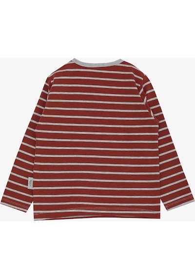 Breeze Erkek Bebek Uzun Kollu T-shirt Patlı Çizgili 9 Ay - 3 Yaş Kiremit