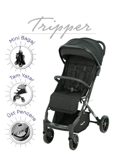 Baby Care Tripper Kabin Tipi Bebek Arabası - Siyah Bc-270-s