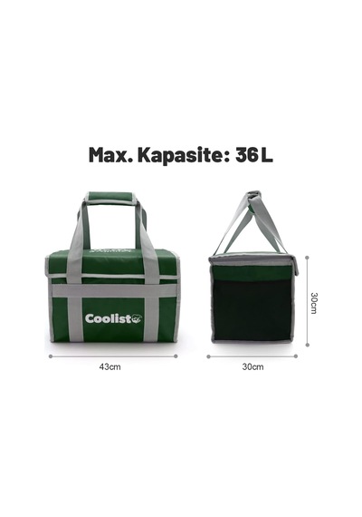 Lexroo Cl36g 36 Litre Katlanabilir Termos Bez Çanta / Buzluk Çok Renkli