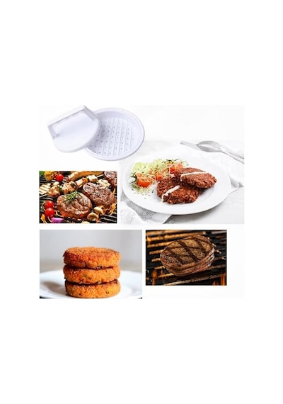 Hamburger Köfte Kalıbı, Ergonomik Saplı Burger Press, Yuvarlak Köfte Şekillendirici, Et, Tavuk Ve Sebze Köftesi İçin Pratik Mutfak Aparatı