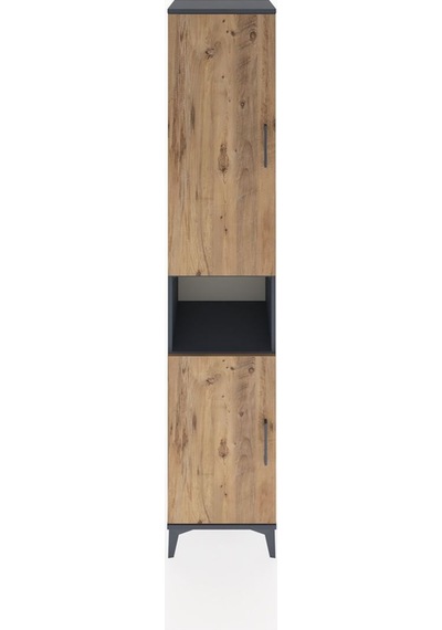 Hyperion Dolap 5 Raflı 2 Kapaklı 44x44x221 Antrasit-çam Antrasit Hyperion Dolap 5 Raflı 2 Kapaklı 44x44x221 Antrasit-çam Antrasit