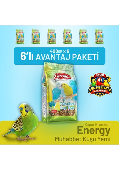 Muhabbet Kuşu Yemi 400 G - 6 Adet