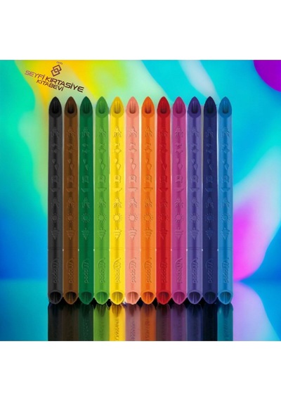 Color Pep's İnfinity Mum Boya 12 Renk 10 Kat Daha Uzun Ömürlü Maped Çok Renkli
