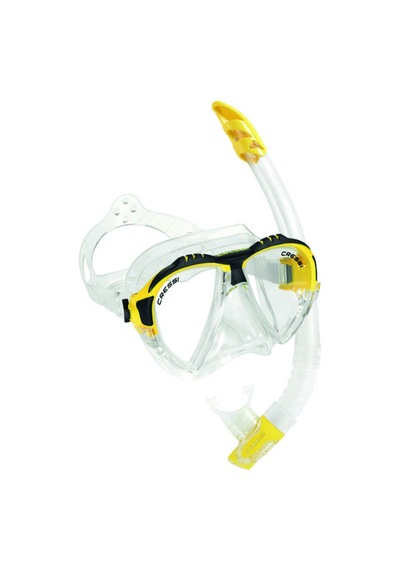 Cressi Matrix Maske Gamma Şnorkel Seti Clear-yellow Çok Renkli