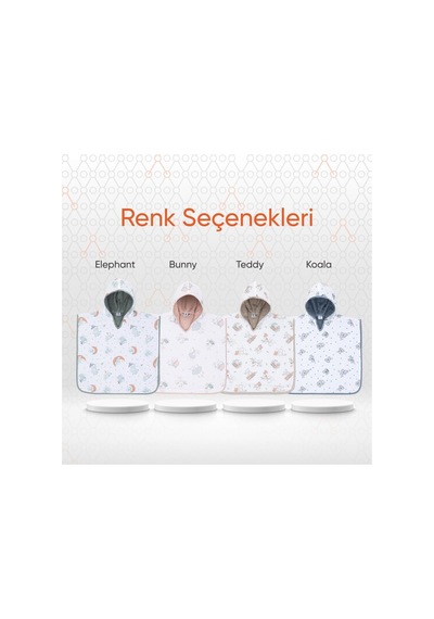 Gezenbebe Hero Desenli Müslin &amp Havlu Bebek Çocuk Pançosu Teddy Genel