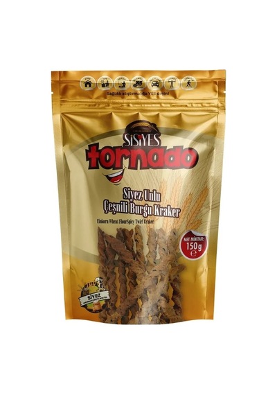 Sisiyes Siyez Unlu Çeşnili Burgu Kraker 150 Gr