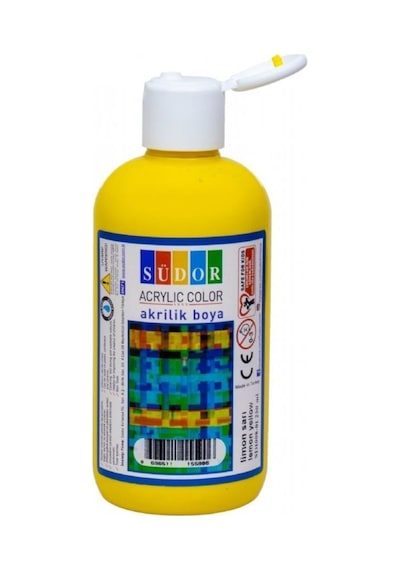 Südor Akrilik Boya 250 Ml Limon Sarısı Çok Renkli