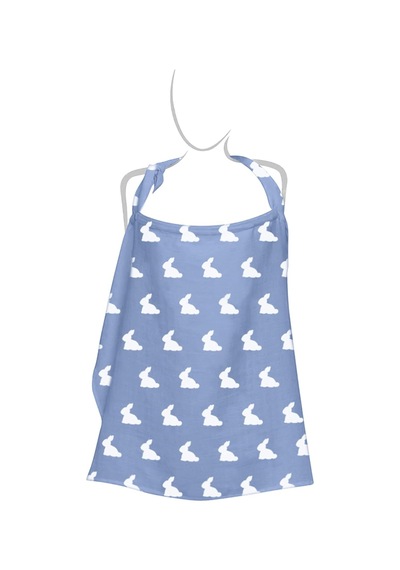 Mono Lapin Royal Blue Müslin Bebek Emzirme Önlüğü Bbkemo-ryb-000std