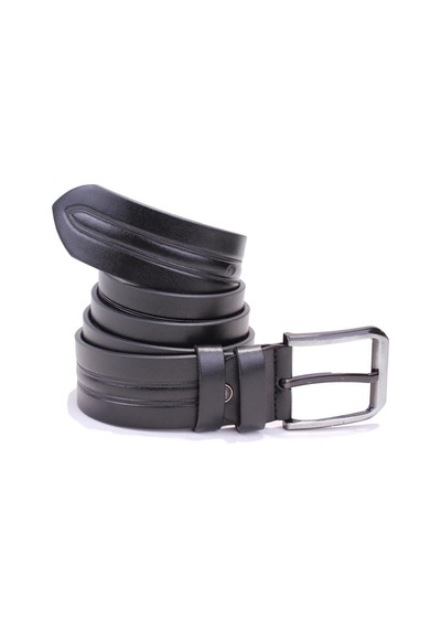 Dagoster DMK26-457 Siyah 4.5 CM Suni Deri Erkek Kemer Siyah