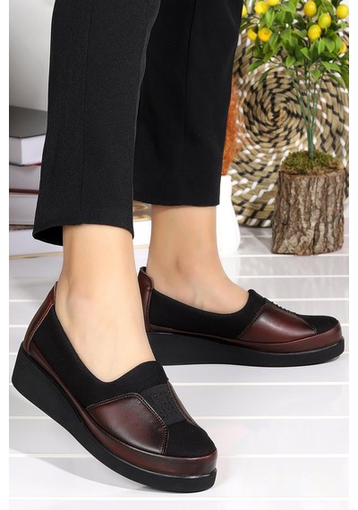 Celira Bordo Günlük Rahat Taban Anne Ayakkabı Hs00320 Bordo