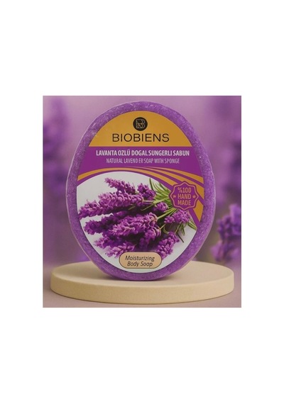 Biobiens Süngerli Sabun 130gr. Lavanta Diğer