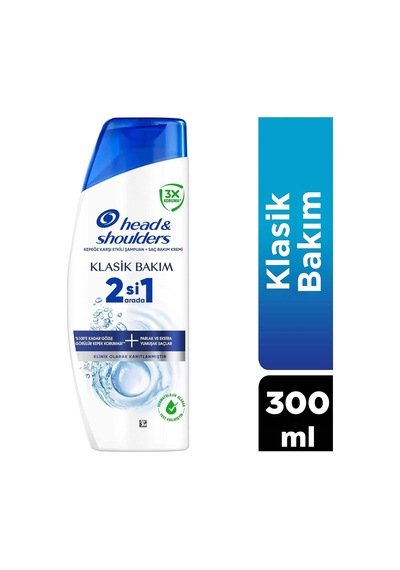 Head &amp Shoulders Klasik Bakım 2'si 1 Arada Kepeğe Karşı Etkili Şampuan 300ml