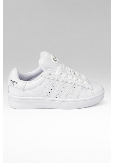 Tonny Step Unisex Günlük Bağcıklı Ortopedik Spor Ayakabı Sneaker Ayakkabı Beyaz-beyaz Çizgi Tonny Step Unisex Günlük Bağcıklı Ortopedik Spor Ayakabı Sneaker Ayakkabı Beyaz-beyaz Çizgi