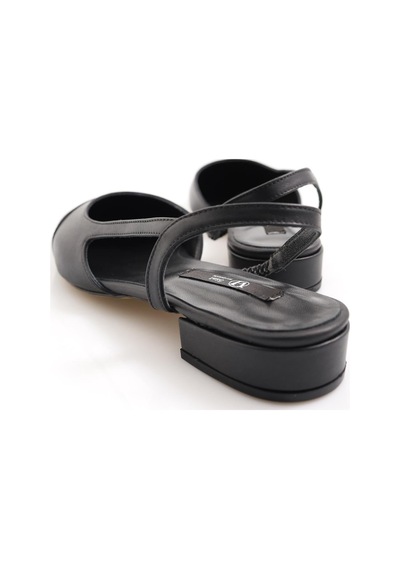Siyah Slingback Babet 301-siyah Siyah
