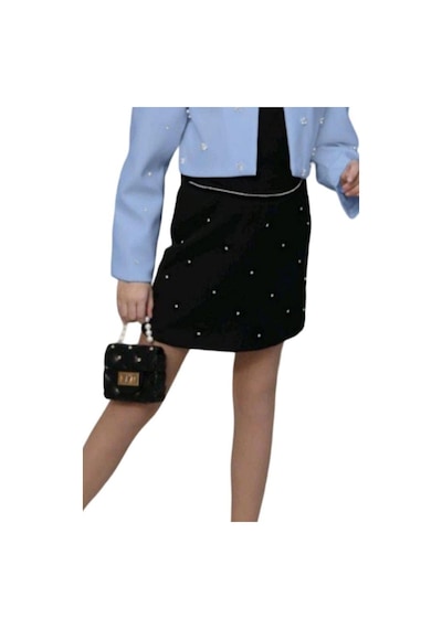 Riccotarz Kız Çocuk Üzeri Taş İşlemeli Etek Askılı Penye Bluz Ve Mavi Blazer Ceket Etekli Takım 001 Riccotarz Kız Çocuk Üzeri Taş İşlemeli Etek Askılı Penye Bluz Ve Mavi Blazer Ceket Etekli Takım 001