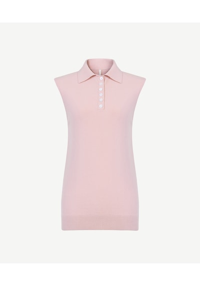 Yargıcı Regular Polo Yaka Kolsuz Kazak 26kktr2073v 071 Pembe