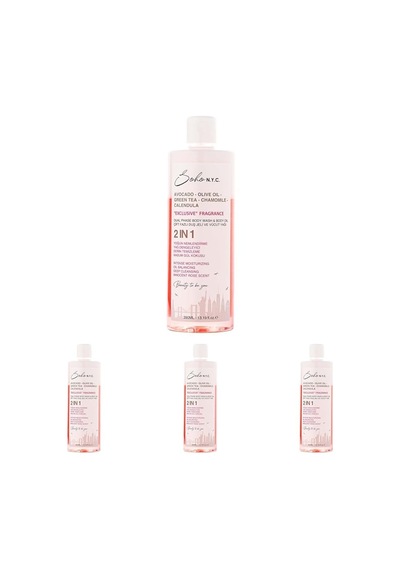 N.y.c. Vegan Çift Fazlı Duş Jeli Ve Yoğun Nemlendiricili Vücut Yağı- 390 Ml 4 Paketi 285 ML