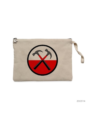 Zepplin Giyim Pink Floyd The Wall Hammer Clutch Astarlı Cüzdan / El Çantası