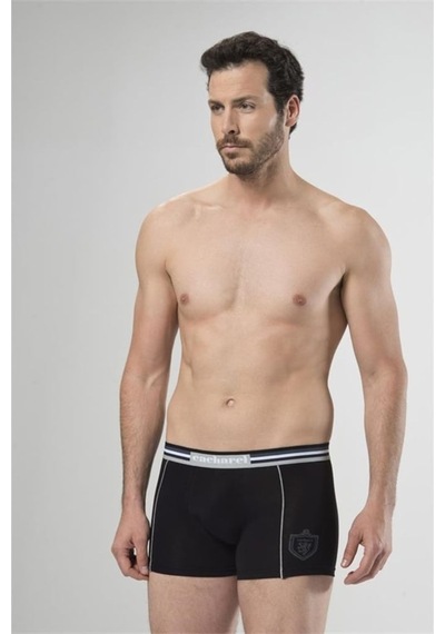 Cacharel 1323 Ikili Boxer - Beyaz/Siyah Beyaz