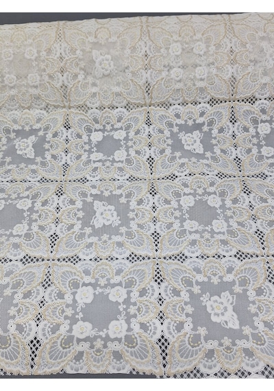 Pvc Küpür Dantel Raf Ve Dolap Örtüsü Runner Kahverenği Kpr1590k 50 X 300